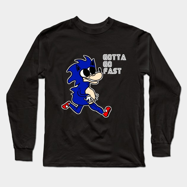 CURSED SONIC Long Sleeve T-Shirt by wisdomeel